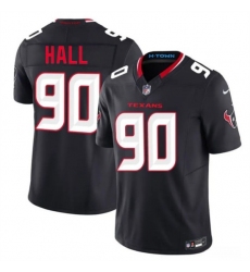 Men's Houston Texans #90 Logan Hall Navy 2nd Alternate 2026 F.U.S.E. Vapor Limited Stitched Football Jersey
