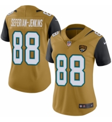 Women's Nike Jacksonville Jaguars #88 Austin Seferian-Jenkins Limited Gold Rush Vapor Untouchable NFL Jersey