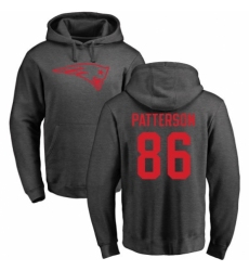 NFL Nike New England Patriots #86 Cordarrelle Patterson Ash One Color Pullover Hoodie