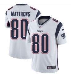 Youth Nike New England Patriots #80 Jordan Matthews White Vapor Untouchable Limited Player NFL Jersey