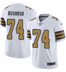 Youth Nike New Orleans Saints #74 Jermon Bushrod Limited White Rush Vapor Untouchable NFL Jersey
