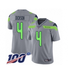 Youth Seattle Seahawks #4 Michael Dickson Limited Silver Inverted Legend 100th Season Football Jersey