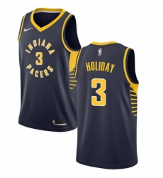 Women's Nike Indiana Pacers #3 Aaron Holiday Swingman Navy Blue NBA Jersey - Icon Edition