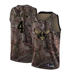 Men's Nike Charlotte Hornets #4 Devonte Graham Swingman Camo Realtree Collection NBA Jersey