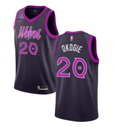 Youth Nike Minnesota Timberwolves #20 Josh Okogie Swingman Purple NBA Jersey - City Edition