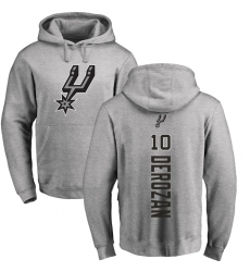 NBA Nike San Antonio Spurs #10 DeMar DeRozan Ash Backer Pullover Hoodie