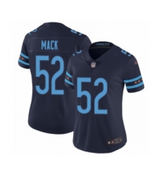 Women's Chicago Bears #52 Khalil Mack Limited Silver Inverted Legend Football Jersey