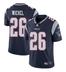 Men's Nike New England Patriots #26 Sony Michel Navy Blue Team Color Vapor Untouchable Limited Player NFL Jersey