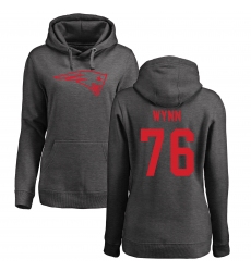 NFL Women's Nike New England Patriots #76 Isaiah Wynn Ash One Color Pullover Hoodie