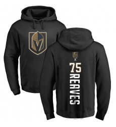 NHL Adidas Vegas Golden Knights #75 Ryan Reaves Black Backer Pullover Hoodie