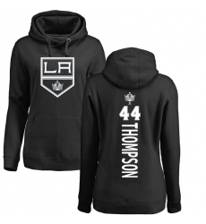 NHL Women's Adidas Los Angeles Kings #44 Nate Thompson Black Backer Pullover Hoodie