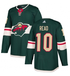 Men's Adidas Minnesota Wild #10 Matt Read Authentic Green Home NHL Jersey