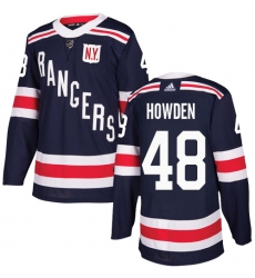 Youth Adidas New York Rangers #48 Brett Howden Authentic Navy Blue 2018 Winter Classic NHL Jersey