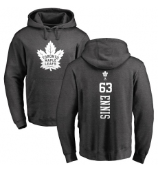 NHL Adidas Toronto Maple Leafs #63 Tyler Ennis Charcoal One Color Backer Pullover Hoodie