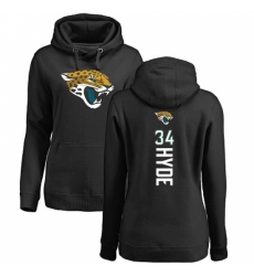 NFL Women's Nike Jacksonville Jaguars #34 Carlos Hyde Black Backer Pullover Hoodie