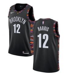 Youth Nike Brooklyn Nets #12 Joe Harris Swingman Black NBA Jersey - 2018 19 City Edition