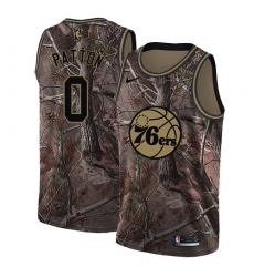 Women's Nike Philadelphia 76ers #0 Justin Patton Swingman Camo Realtree Collection NBA Jersey