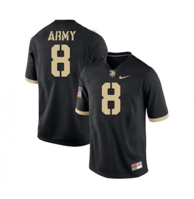 Army Black Knights 8 Kelvin Hopkins Jr. Black College Football Jersey