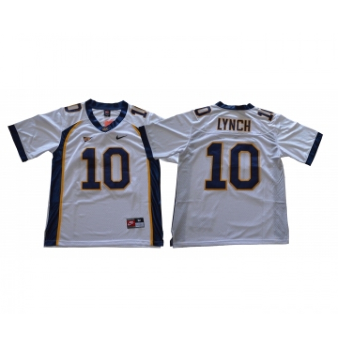 California Golden Bears 10 Marshawn Lynch White College Football Jersey