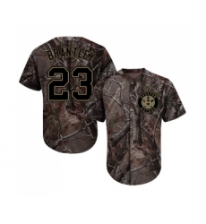 Men's Houston Astros #23 Michael Brantley Authentic Camo Realtree Collection Flex Base Baseball Jersey
