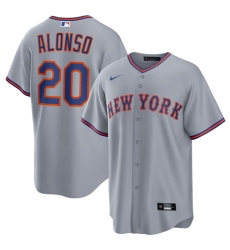 Men's New York Mets #20 Pete Alonso Gray 2025 Limited Stitched Baseball Jersey