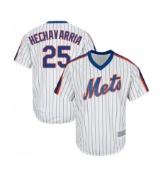 Youth New York Mets #25 Adeiny Hechavarria Authentic White Alternate Cool Base Baseball Jersey