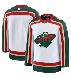 Men's Minnesota Wild Blank White 2025 25th Anniversary Stitched Hockey Jersey