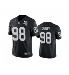 Men's Oakland Raiders #98 Maxx Crosby Black 2020 Inaugural Season Vapor Limited Jersey