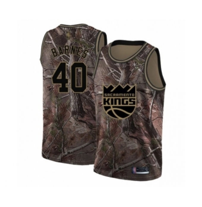 Men's Sacramento Kings #40 Harrison Barnes Swingman Camo Realtree Collection Basketball Jersey