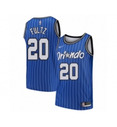 Men's Orlando Magic #20 Markelle Fultz Authentic Blue Hardwood Classics Basketball Jersey