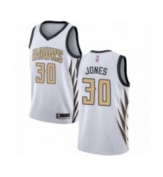 Men's Atlanta Hawks #30 Damian Jones Authentic White Basketball Jersey - City Edition