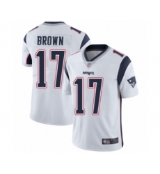 Youth New England Patriots #17 Antonio Brown White Vapor Untouchable Limited Player Football Jersey