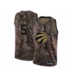 Youth Toronto Raptors #5 Stanley Johnson Swingman Camo Realtree Collection Basketball Jersey