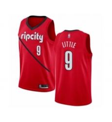 Women's Portland Trail Blazers #9 Nassir Little Red Swingman Jersey - Earned Edition