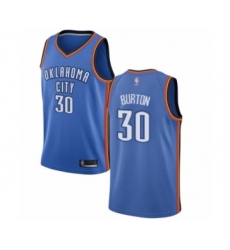 Youth Oklahoma City Thunder #30 Deonte Burton Swingman Royal Blue Basketball Jersey - Icon Edition