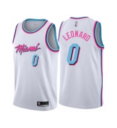 Women's Miami Heat #0 Meyers Leonard Swingman White Basketball Jersey - City Edition