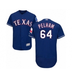 Men's Texas Rangers #64 C.D. Pelham Royal Blue Alternate Flex Base Authentic Collection Baseball Player Jersey