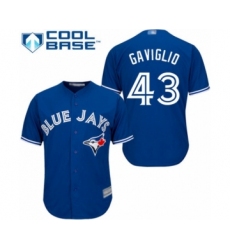 Youth Toronto Blue Jays #43 Sam Gaviglio Authentic Blue Alternate Baseball Player Jersey