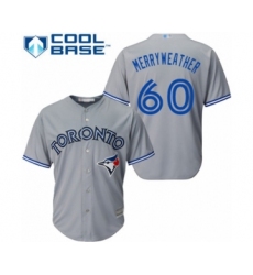 Youth Toronto Blue Jays #60 Julian Merryweather Authentic Grey Road Baseball Player Jersey