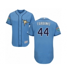 Men's Tampa Bay Rays #44 Peter Fairbanks Light Blue Flexbase Authentic Collection Baseball Player Jersey