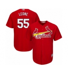 Youth St. Louis Cardinals #55 Dominic Leone Authentic Red Alternate Cool Base Baseball Player Jersey