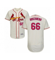 Men's St. Louis Cardinals #66 Randy Arozarena Cream Alternate Flex Base Authentic Collection Baseball Player Jersey