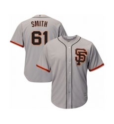 Men's San Francisco Giants #61 Burch Smith Grey Alternate Flex Base Authentic Collection Baseball Player Jersey