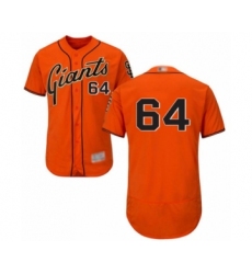 Men's San Francisco Giants #64 Shaun Anderson Orange Alternate Flex Base Authentic Collection Baseball Player Jersey