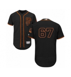 Men's San Francisco Giants #67 Sam Selman Black Alternate Flex Base Authentic Collection Baseball Player Jersey