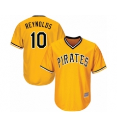 Youth Pittsburgh Pirates #10 Bryan Reynolds Authentic Gold Alternate Cool Base Baseball Player Jersey