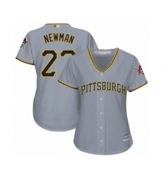 Women's Pittsburgh Pirates #27 Kevin Newman Authentic Grey Road Cool Base Baseball Player Jersey
