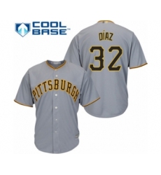Youth Pittsburgh Pirates #32 Elias Diaz Authentic Grey Road Cool Base Baseball Player Jersey