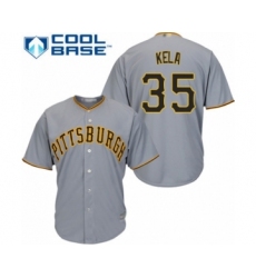 Youth Pittsburgh Pirates #35 Keone Kela Authentic Grey Road Cool Base Baseball Player Jersey