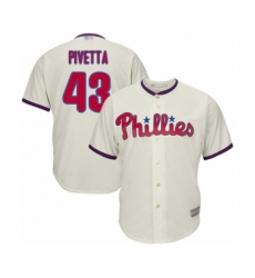 Youth Philadelphia Phillies #43 Nick Pivetta Authentic Cream Alternate Cool Base Baseball Player Jersey